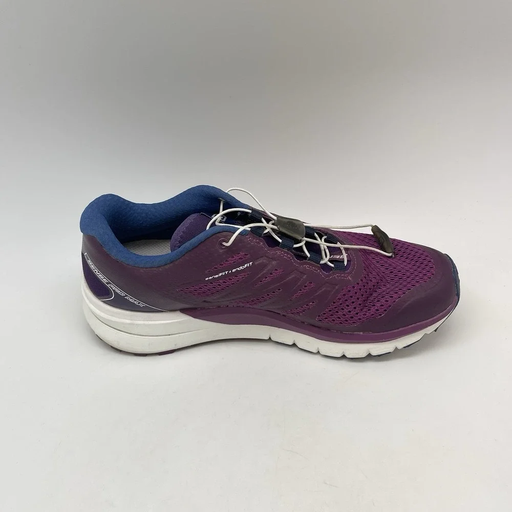 Salomon Sneakers Womens 7.5 Sense Pro Max 392488 Purple Athletic Trail Gym Shoes